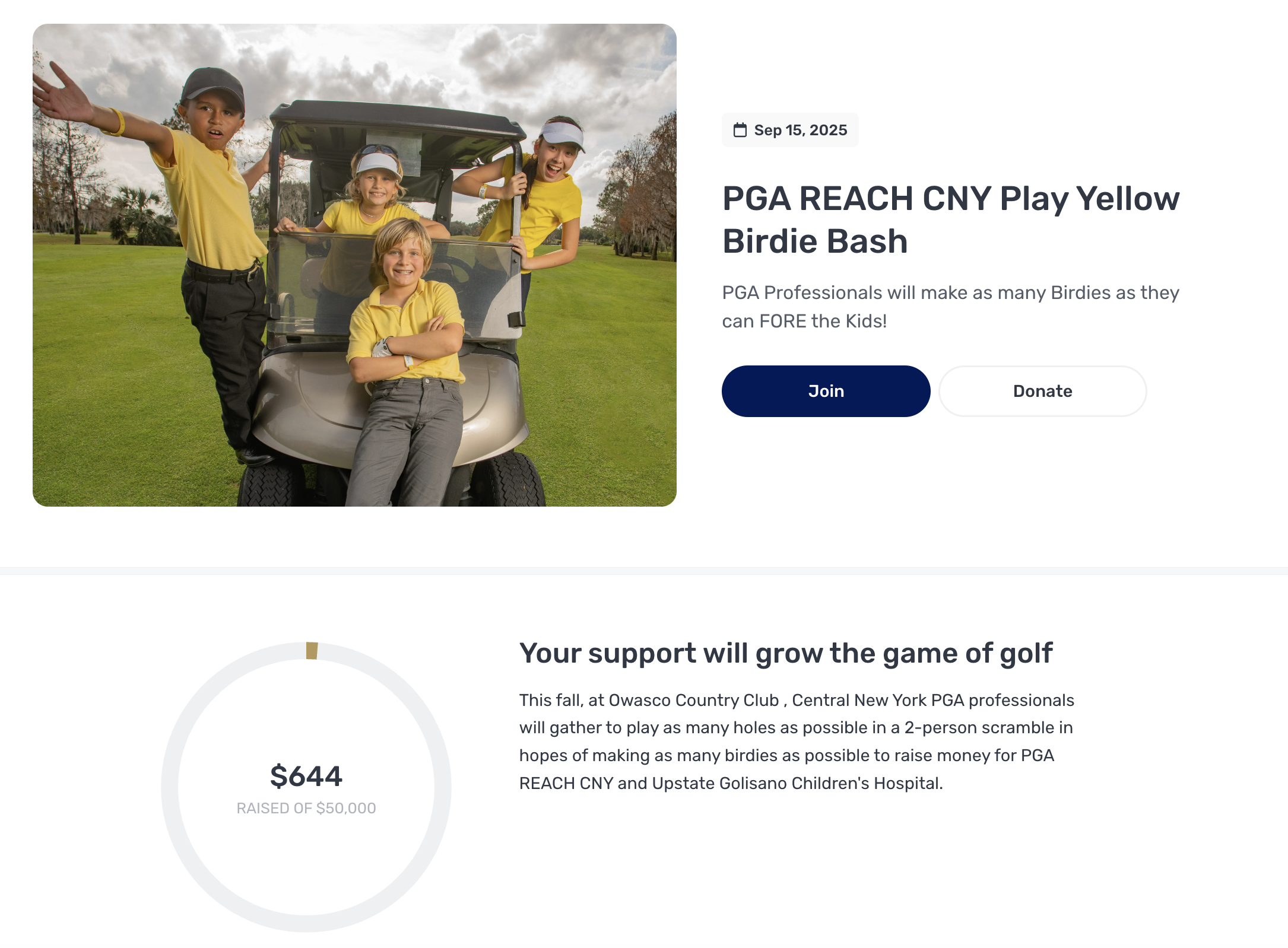 PGA Charity
